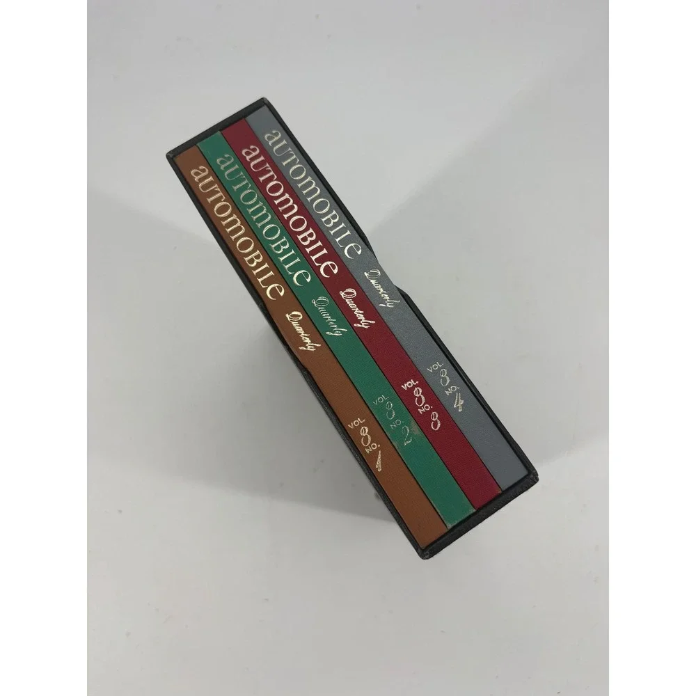Automobile Quarterly Hardcover Book Set Volume 8 Nos 1-4 with Slipcase Vintage